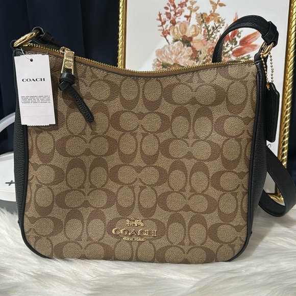 🤎COACH C1649 Ellie File Bag Signature Shoulder bag - Picture 5 of 13